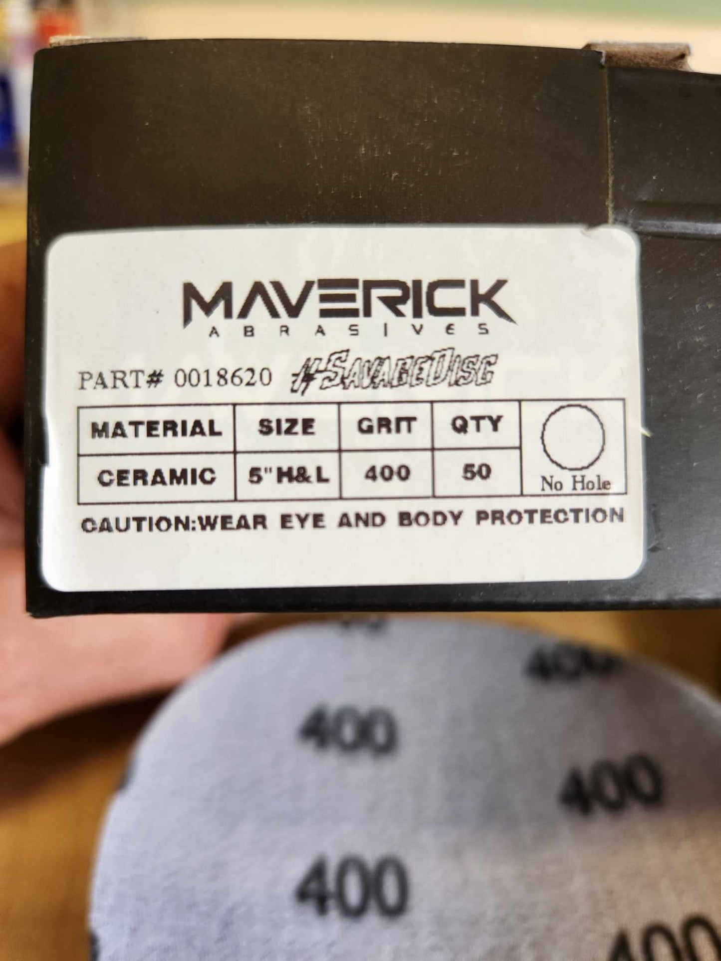 Maverick 5" Ceramic Film Sanding Disc