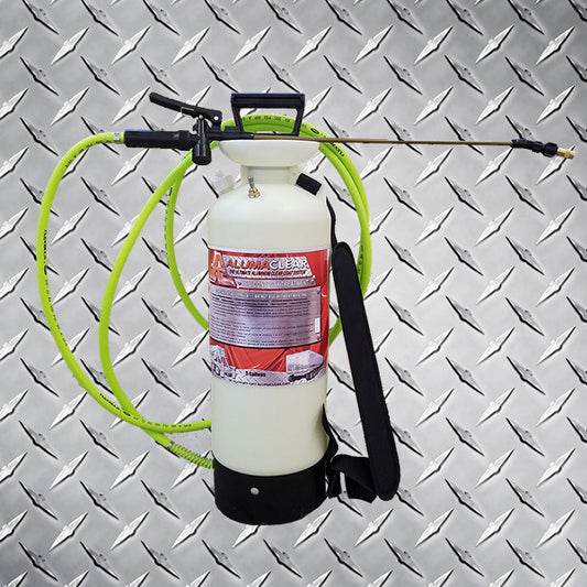 Pump up sprayer, cement remover, silicone wax treatment