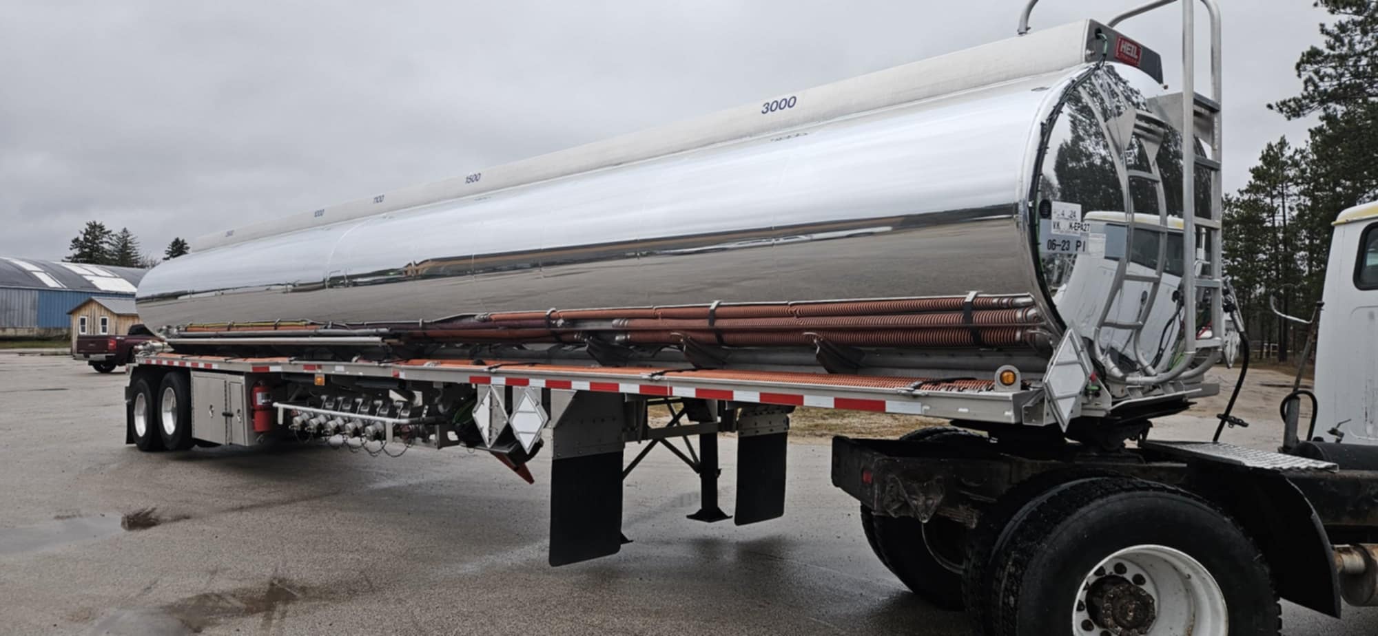 Solar Transport Clear Coat Chemical Spill Cleaned
