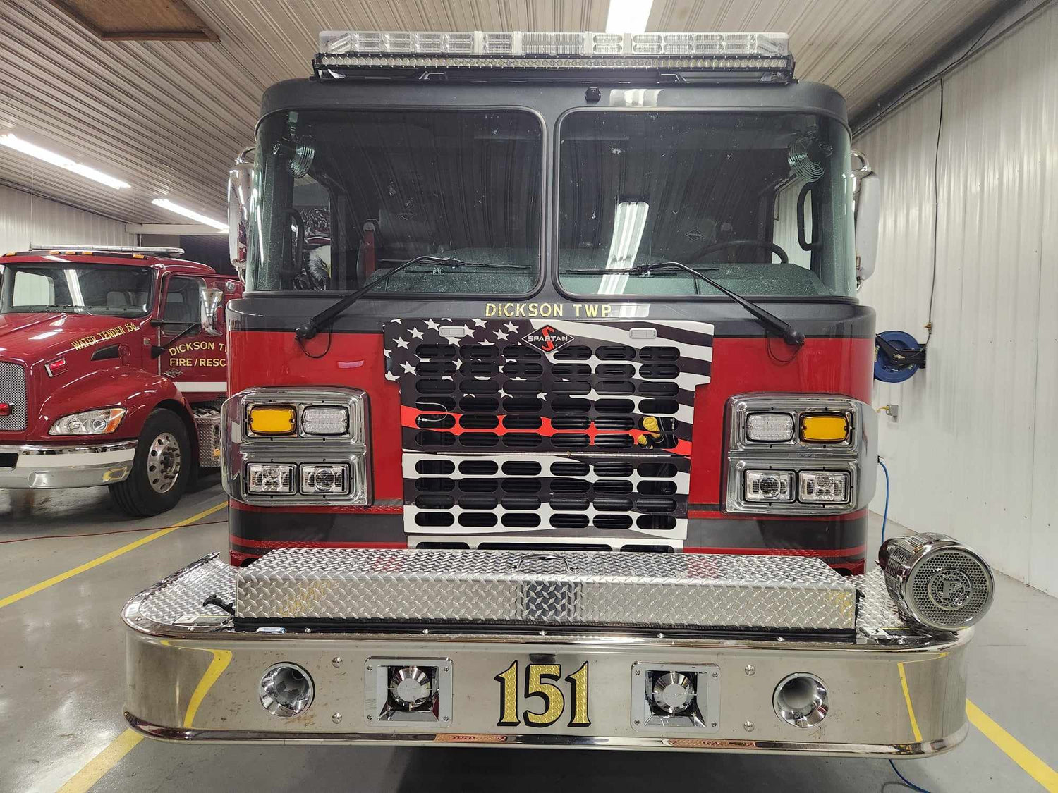 Fire Truck Brethren Dickson TWP Alumawrap and Clear Coated