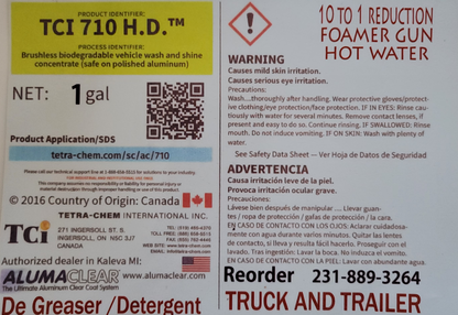 ** Sale** TCI-710 HD Vehicle Wash & Shine Concentrate, Brushless, Biodegradable, 1 Gallon