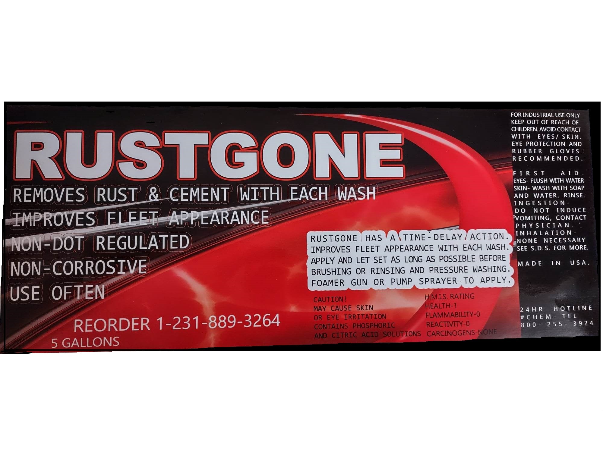 Rustgo Rust Gone - 5 Gallon Bucket: Industrial-Strength Rust Remover – AlumaClear®